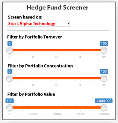 Hedge Fund Screener - Software